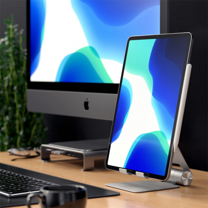 Kokoontaitettava iPad-teline, Tummanharmaa